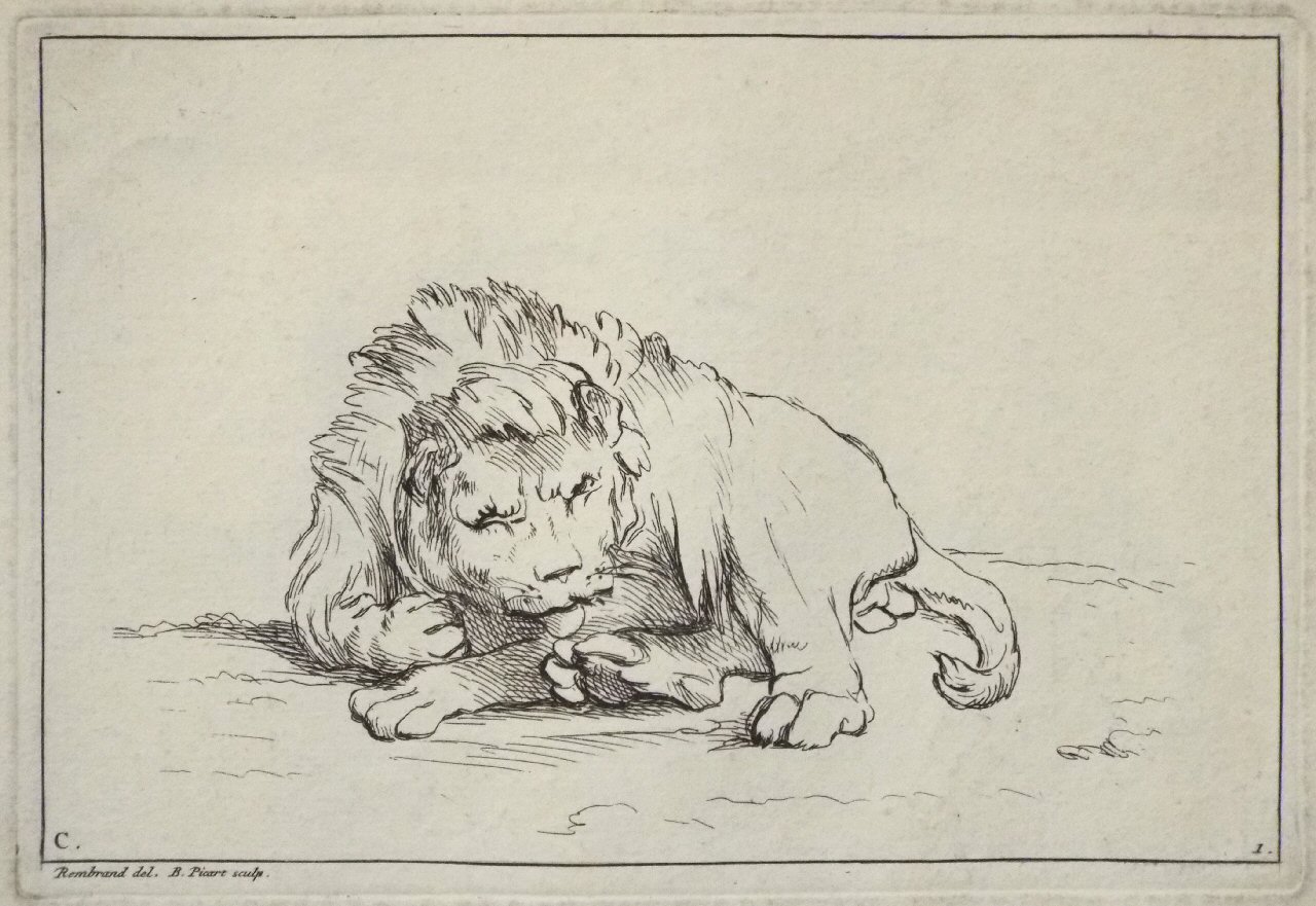 Etching - C. 1. Lion - Picart